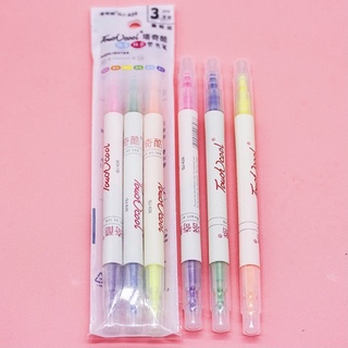 Set 3 Bút Dạ Hightlight 6 Màu, Bút Đánh Dấu Nhiều Màu, Bút Dạ Quang Siêu Dễ Thương - Shopgobaby