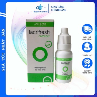 (Tặng nhỏ mắt cùng loại) Combo 10 Nước nhỏ mắt Avizor Lacrifresh Comfort 15ml