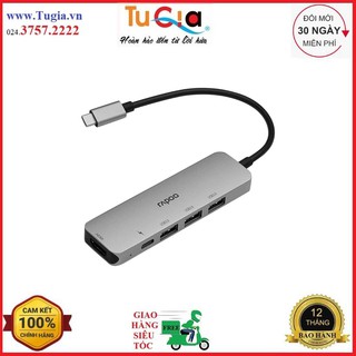 Bộ chia Rapoo XD100 / USBType C Đa Năng (5 trong 1) Hàng chính hãng
