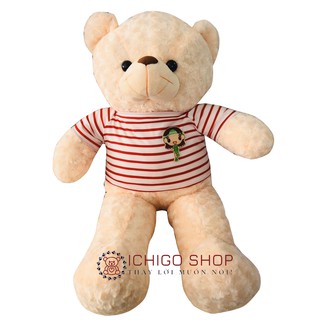 GẤU BÔNG TEDDY KHỔ VẢI 1M MÀU KEM ĐẢM BẢO 100% GÒN