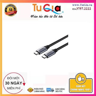 Cáp USB Type C 3.1 Gen 1 dài 1,5m kết nối sạc, truyền dữ liệu, hình ảnh 4K Ugreen 50751
