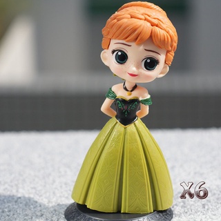 Búp bê công chúa Anna nhựa PVC đặc làm đồ chơi, trưng bày, trang trí bàn làm việc, góc học tập