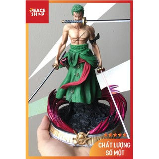 Mô hình Zoro Figure Mô Hình One Anime Manga One Piece Cao 20Cm - 2 Tay + 2 Đầu Cực Chất