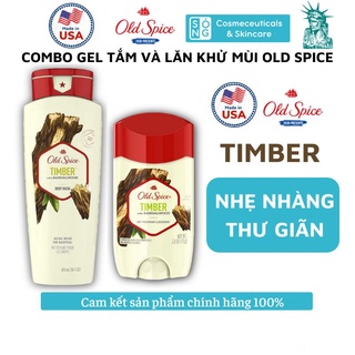 [COMBO] Gel Tắm Và Sáp Khử Mùi Old Spice Nhập Khẩu Mỹ