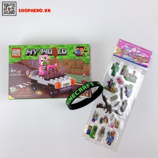 Bộ ghép hình Minecraft Trường Đua Sôi Động