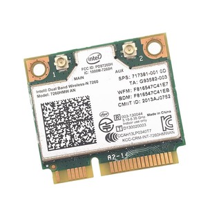 Card wifi tích hợp bluetooth cho laptop Intel Dual Band Wireless-N 7260 300Mbps PK07