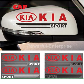 Bộ 2 Tem Dán Gương Chiếu Hậu Ô Tô KIA