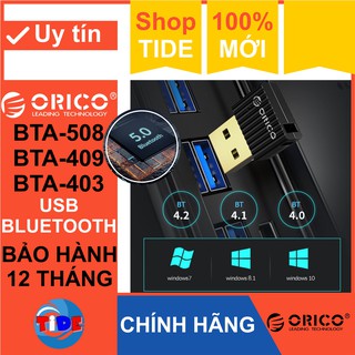 USB Bluetooth Orico BTA-508 / BTA-409 / NetLink5.0 – Chính Hãng Orico – Hỗ trợ máy tính kết nối Bluetooth với các thiết