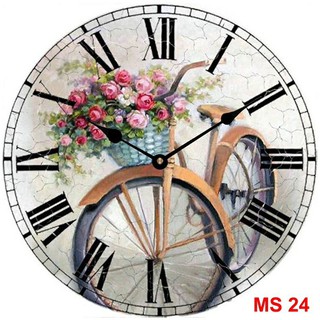 Đồng hồ treo tường phong cách cổ MS24