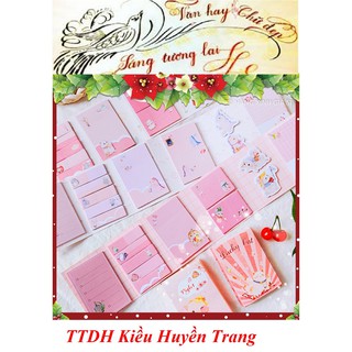 Set 6 Tệp Giấy Nhớ Hình Dễ Thương