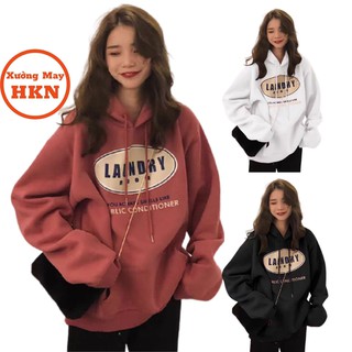 Áo Hoodie Nữ In Chữ Laundry Chất Nỉ Trơn Dày Đẹp Mã 792 Xưởng May HKN