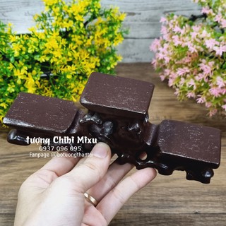 Chân đế tam cấp vuông giả gỗ