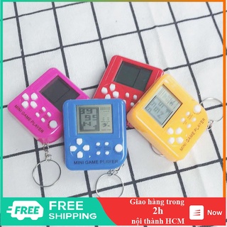 Máy chơi game xếp gạch mini tích hợp sẵn 26 trò chơi kiêm móc khoá tiện lợi - EL0214