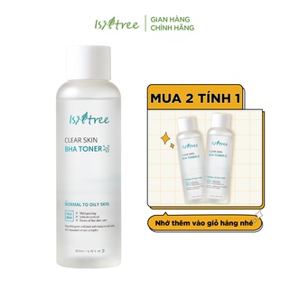 Toner tẩy tế bào chết ISNTREE CLEAR SKIN BHA TONER 200ml