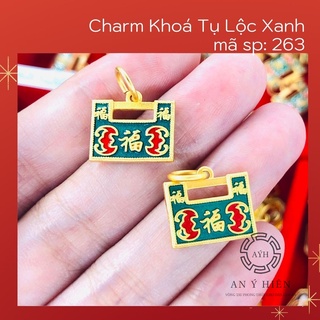 Charm Khóa Tụ lộc xanh #C263 ( An Ý Hiên)