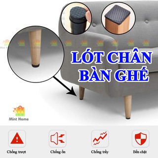 Miếng dán đệm xốp bọc lót chân bàn ghế làm việc, trang điểm, học, văn phòng, ăn dặm chống trượt, trầy, ồn sàn nhà, tường