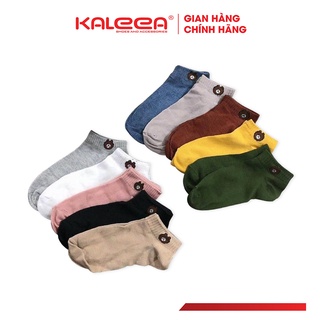 Tất Nữ Cổ Ngắn Hình Gấu Chất Liệu Cotton Kaleea