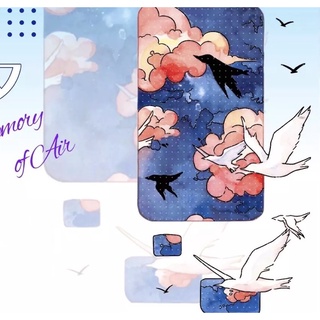 (SIÊU PHẨM 17)(Chiết theo chu kỳ) Băng dính PET tape hoạ tiết bầu trời rực rỡ