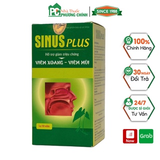 Viên Uống Viêm Xoang Sinus Plus - Giảm Viêm Xoang, Viêm Mũi Dị Ứng Hộp 50 Viên