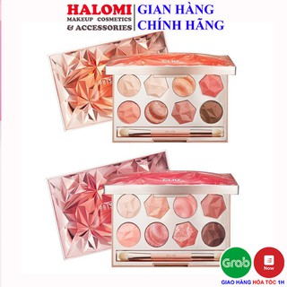 Bảng phấn mắt Clio Prism air eye palette tone cam và hồng chính hãng