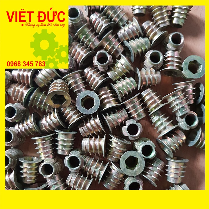 ốc cấy gỗ phi 6 -100 con