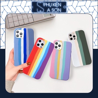 Ốp bẩn iphone chống bẩn táo cầu vồng 5/5s/6/6plus/6s/6splus/7/7plus/8/8plus/x/xs/11/12/13pro/max/plus/promax