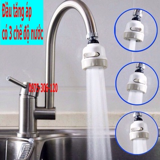 [SIÊU SALE] Đầu Vòi  Rửa Chén TĂNG ÁP Mạnh 2 Chế Độ Nước QUAY TRÒN ĐƯỢC MỌI VỊ TRÍ CỦA CHẬU đầu chén tăng áp
