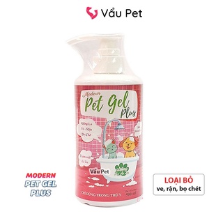 Sữa tắm cho chó mèo Modern Pet Gel Plus 500ML trị ve rận bọ chét - Sữa tắm chó mèo Vẩu Pet Shop