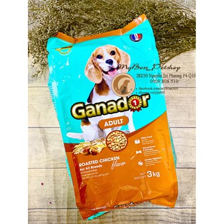 GANADOR - thức ăn hạt cho chó vị thịt gà nướng 3kg