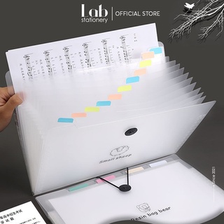 Túi Đựng Tài Liệu A4 Trong Suốt Loại 8, 12 Ngăn Tiện Lợi