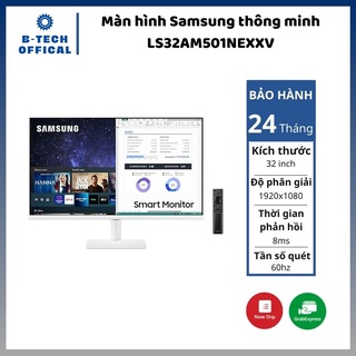 Màn hình Samsung thông minh LS32AM501NEXXV/ 32inch FHD/ VA/ 60Hz/ WL BT/ Loa/ 2Yrs - Hàng chính hãng bảo hành 24 tháng