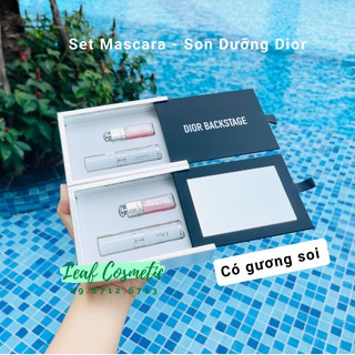Set Dior Backstage Son Dưỡng Và Mascara Lót Mi 3D Mini