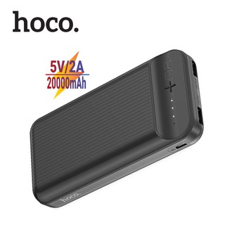 Pin sạc dự phòng 20000mAh Hoco J52A, 2 Output USB hỗ trợ sạc tốc độ 5V/2A, có đèn LED báo dung lượng pin