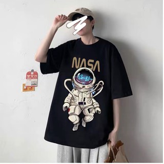 Áo Thun Nam Nữ Unisex Tay Lỡ Form Rộng NASA Đẹp Giá Rẻ Cổ Tròn Màu Đen / Áo Phông Nam Nữ Unisex ATV12
