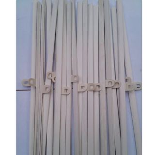 Nẹp dẹt treo tranh trắng nhiều kích thước 29cm,40cm,54cm,72cm,79cm,83cm,102cm,109cm,120cm kèm 2 tai treo