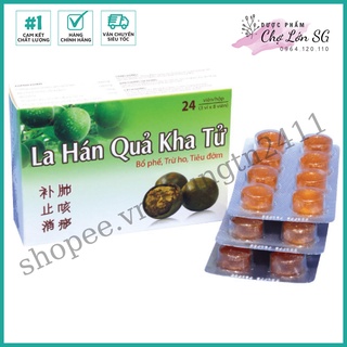 Viên ngậm La Hán Quả Kha Tử Giảm ho khản tiếng – hộp 24 viên