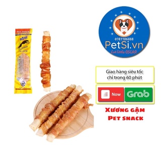 Xương gặm PET SNACK xương gặm sạch găng cho chó vị thịt bò