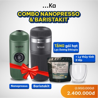 Barista Kit Wacaco Nanopresso, COMBO máy pha cà phê Wacaco Nanopresso - Barista Kit pha Doulbe Shot Espresso