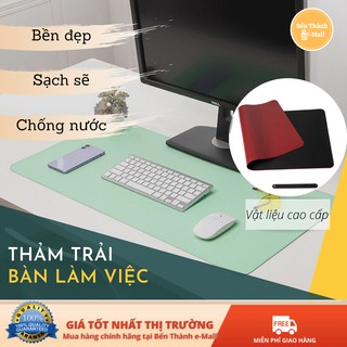 Thảm Da Trải Bàn Làm Việc Kiêm Miếng Lót Chuột Máy Tính Chống Nước Cao Cấp