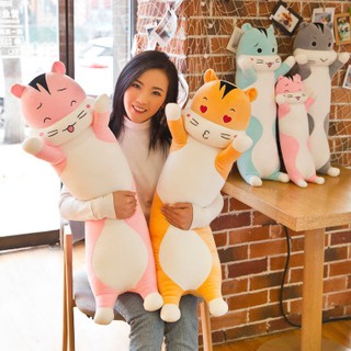 Mèo bông gấu bông dạng nằm G45b3 45cm
