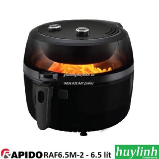 [Mã ELHAMS5 giảm 6% đơn 300K] Nồi chiên không dầu Rapido RAF6.5M-2 - 6.5 lít