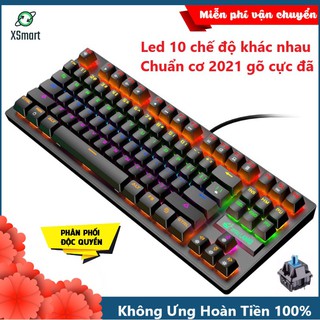 Bàn phím cơ chơi game Crack K2 PRO Led 10 chế độ khác nhau kiểu dáng gaming cho máy tính laptop pc