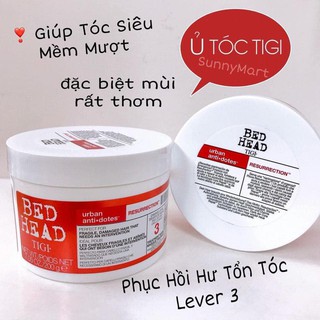 Kem ủ tóc suôn mượt, phục hồi tóc yếu gãy rụng Tigi Bed Head Resurrection cho tóc hư tổn nặng và yếu- HONGS BEAUTY