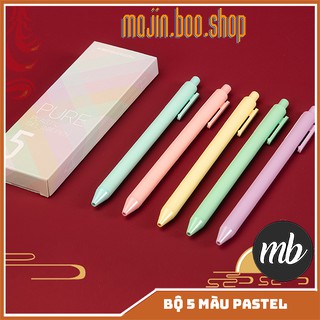 Set 5 bút Kaco Green Pure Pastel mực đen