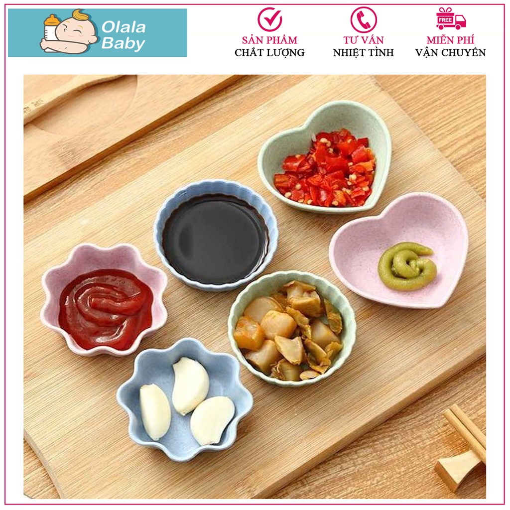 Bát nước chấm, Bát Đựng Nước Chấm Lúa Mạch, Bát Mini [Olala Baby]