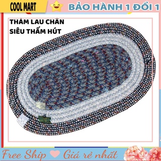 [GIÁ TỐT] Thảm Lau Chân Hình Bầu Dục Thấm Hút Nước