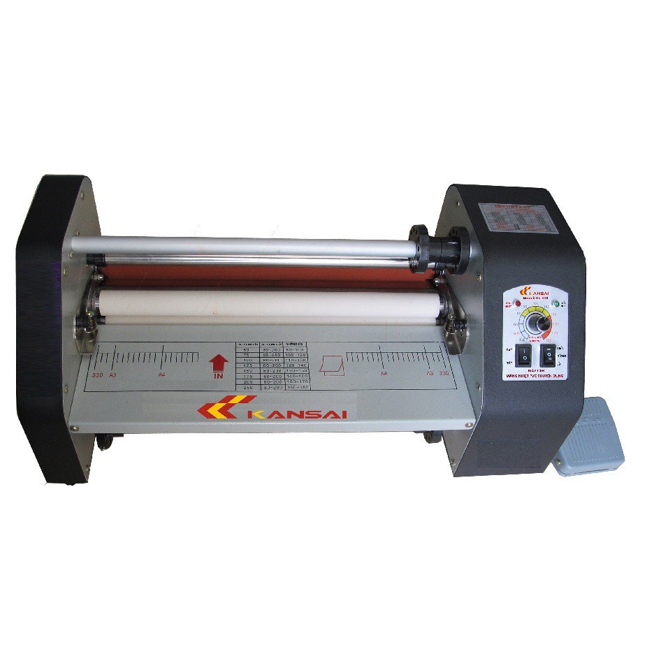 Máy cán màng FM 330 cán 2 mặt tự động