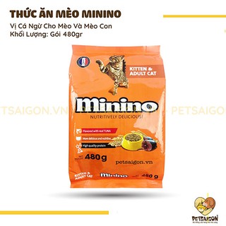 [CHÍNH HÃNG] THỨC ĂN MININO CHO MÈO VỊ CÁ NGỪ - GÓI 480G