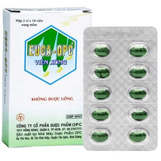 ✅Viên xông EUCA-OPC ( 2vỉ x 10 viên)