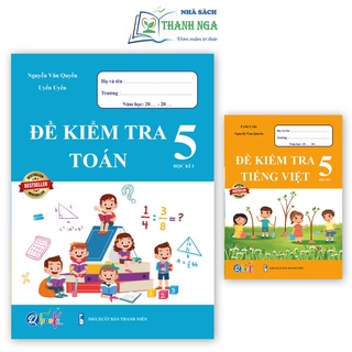 Sách - Combo Đề Kiểm Tra Toán và Tiếng Việt 5 - Học Kì 1 (2 cuốn)